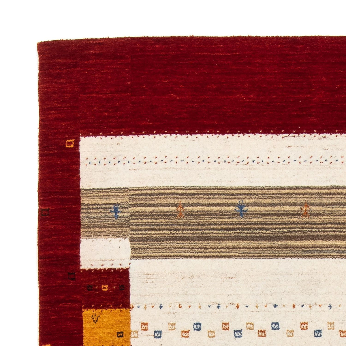 Alfombra Gabbeh - Loribaft Persa - 205 x 142 cm - marrón oscuro