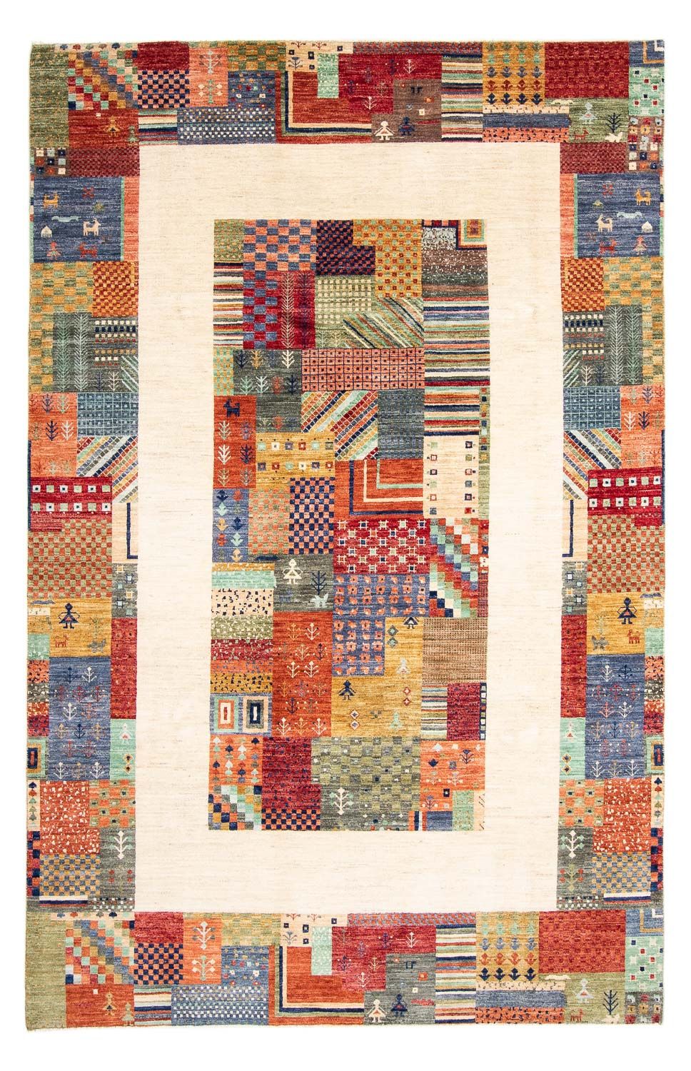 Alfombra Gabbeh - Loribaft Persa - 291 x 198 cm - multicolor