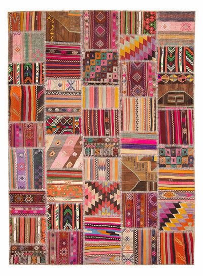 Alfombra de patchwork 216x300cm - Alfombra de lana