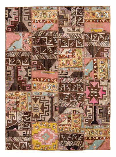Alfombra de patchwork 173x241cm - Alfombra de lana