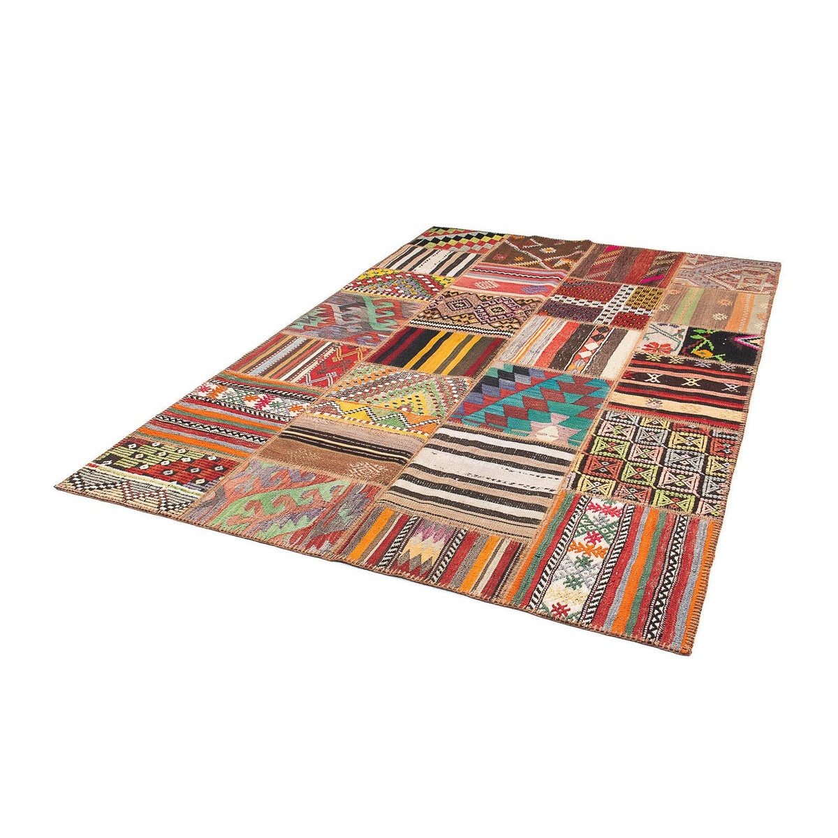 Alfombra de patchwork - 239 x 169 cm - multicolor