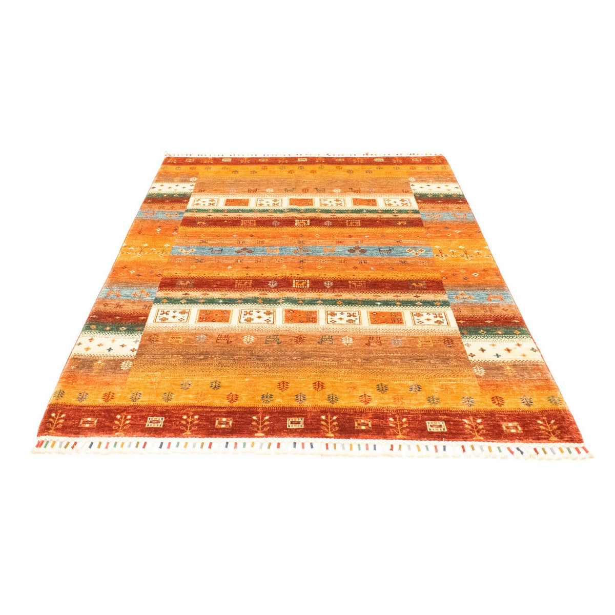 Alfombra Gabbeh - Loribaft Persa - 200 x 150 cm - multicolor
