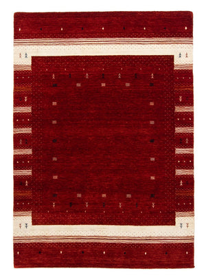 Alfombra Gabbeh - Loribaft Persa - 203 x 141 cm - rojo