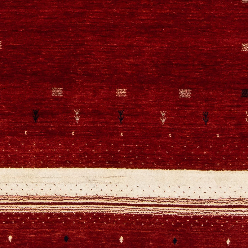 Alfombra Gabbeh - Loribaft Persa - 203 x 141 cm - rojo