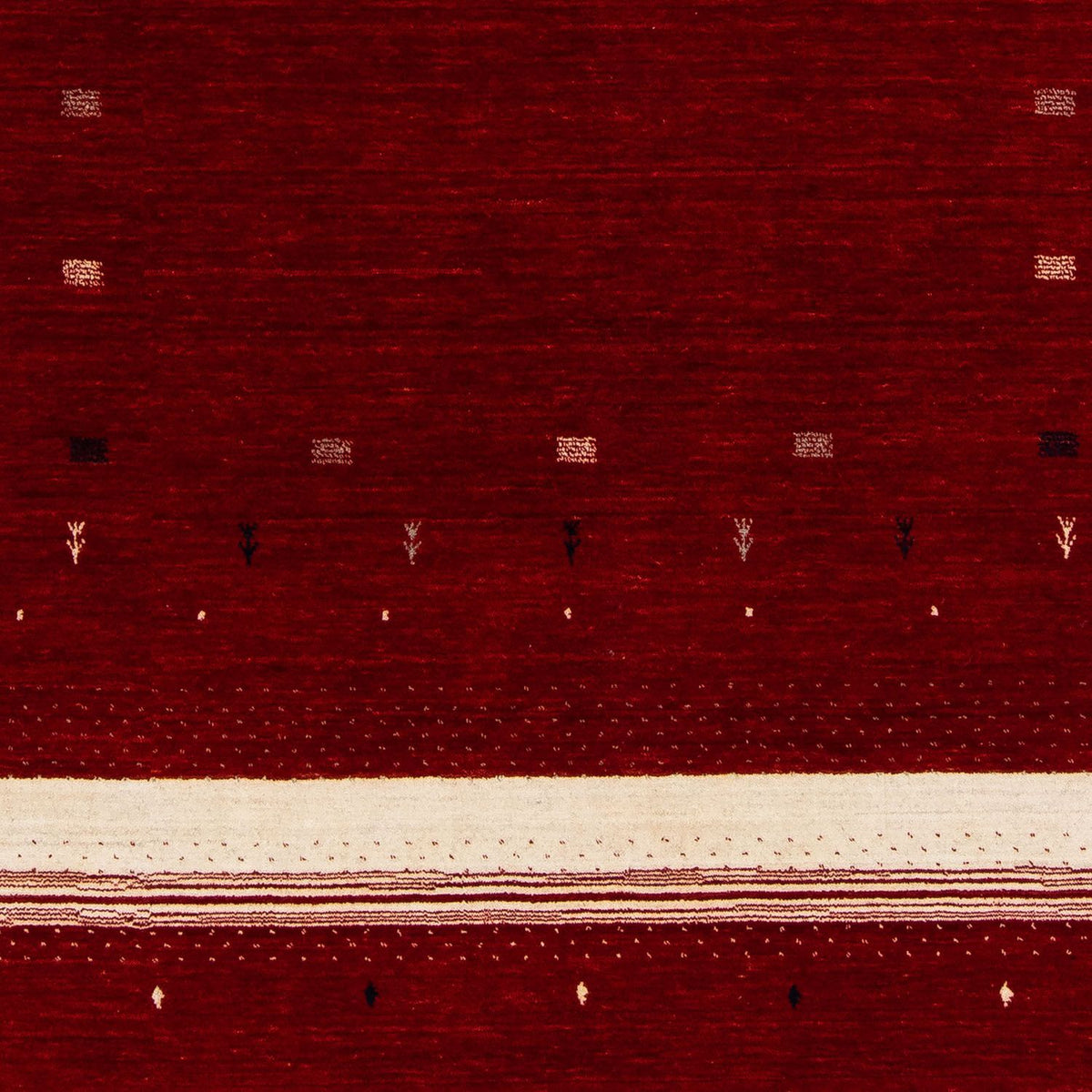 Alfombra Gabbeh - Loribaft Persa - 240 x 172 cm - rojo