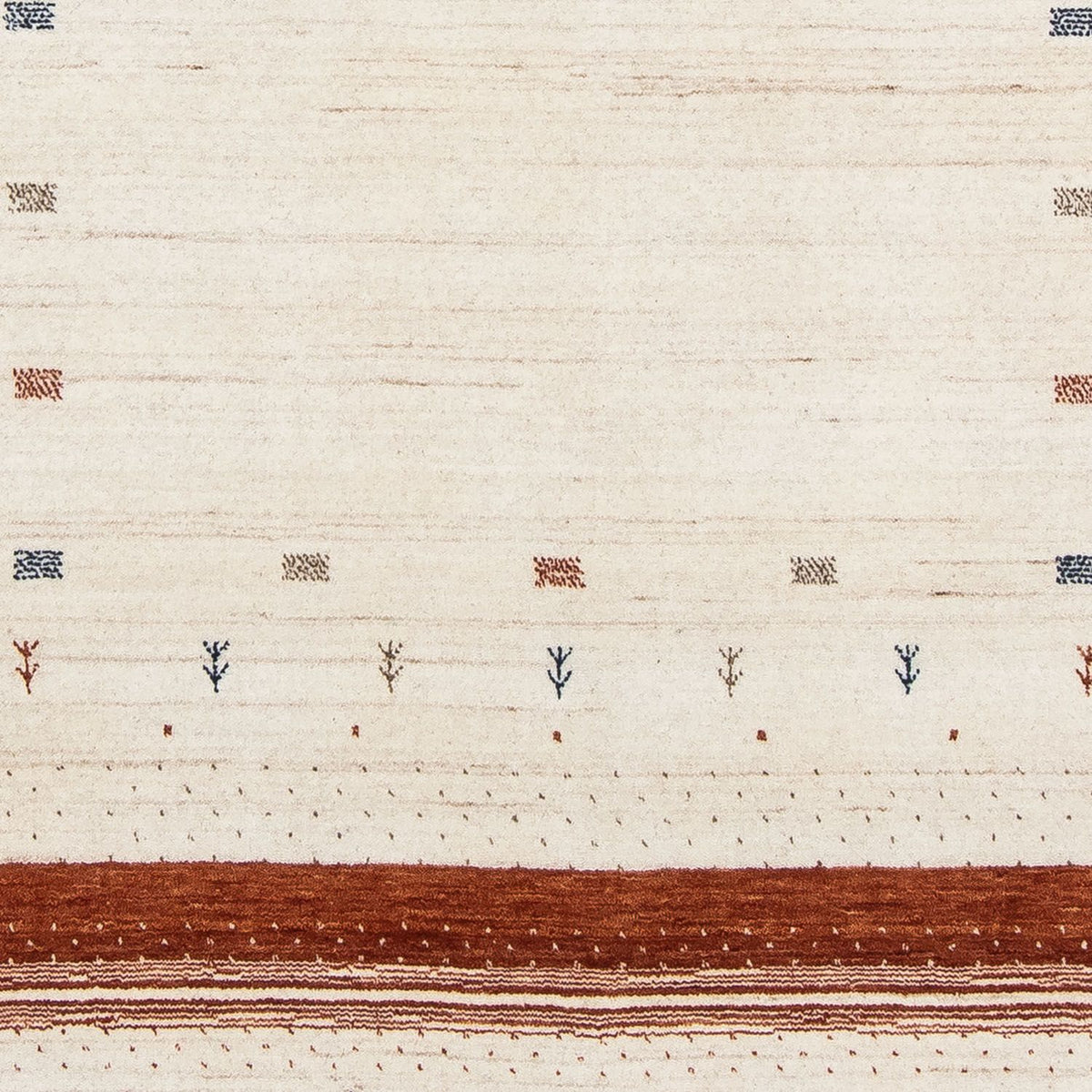 Alfombra Gabbeh - Loribaft Persa - 201 x 146 cm - beige