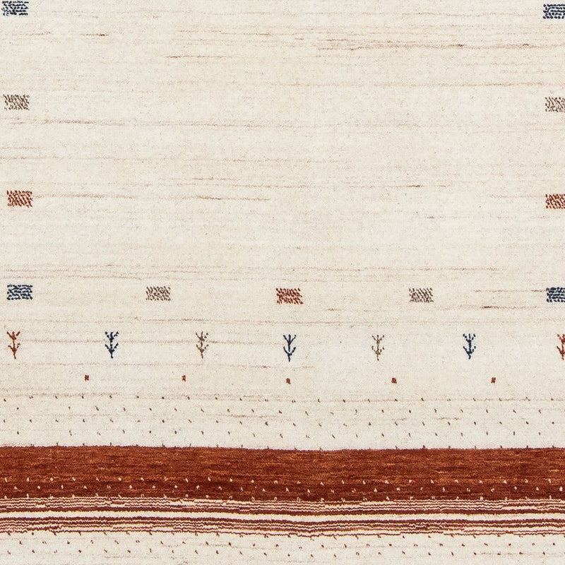 Alfombra Gabbeh - Loribaft Persa - 201 x 146 cm - beige