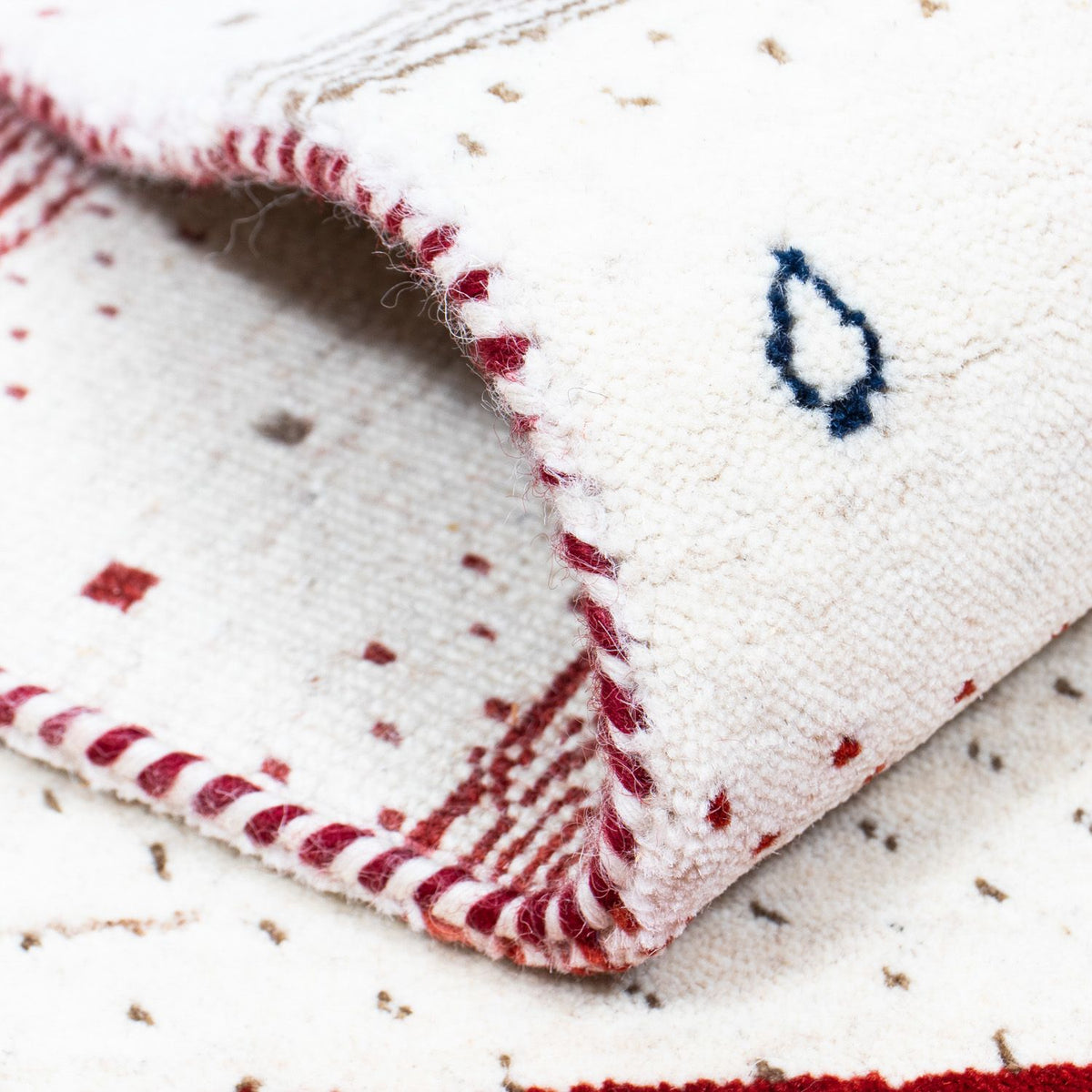 Alfombra Gabbeh - Loribaft Persa - 198 x 140 cm - beige