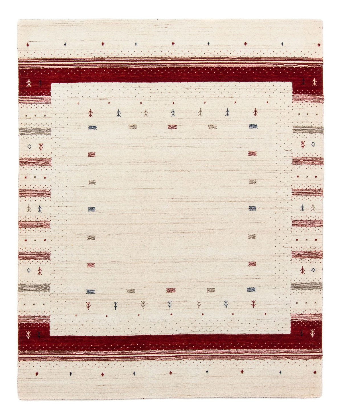 Alfombra Gabbeh - Loribaft Persa - 198 x 145 cm - beige
