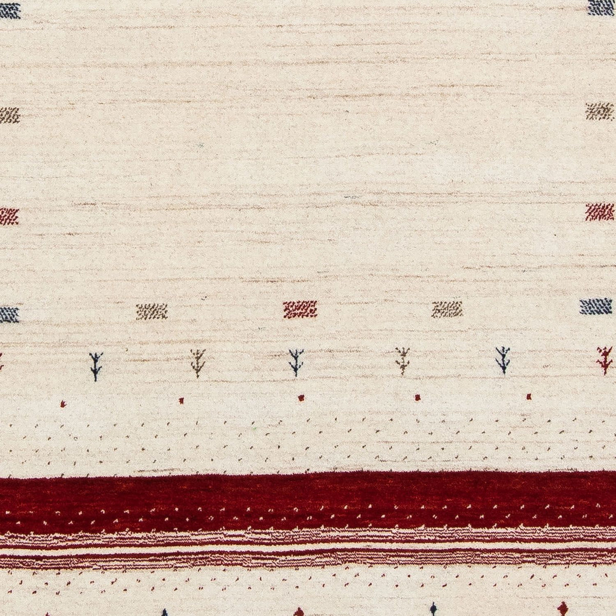 Alfombra Gabbeh - Loribaft Persa - 198 x 145 cm - beige