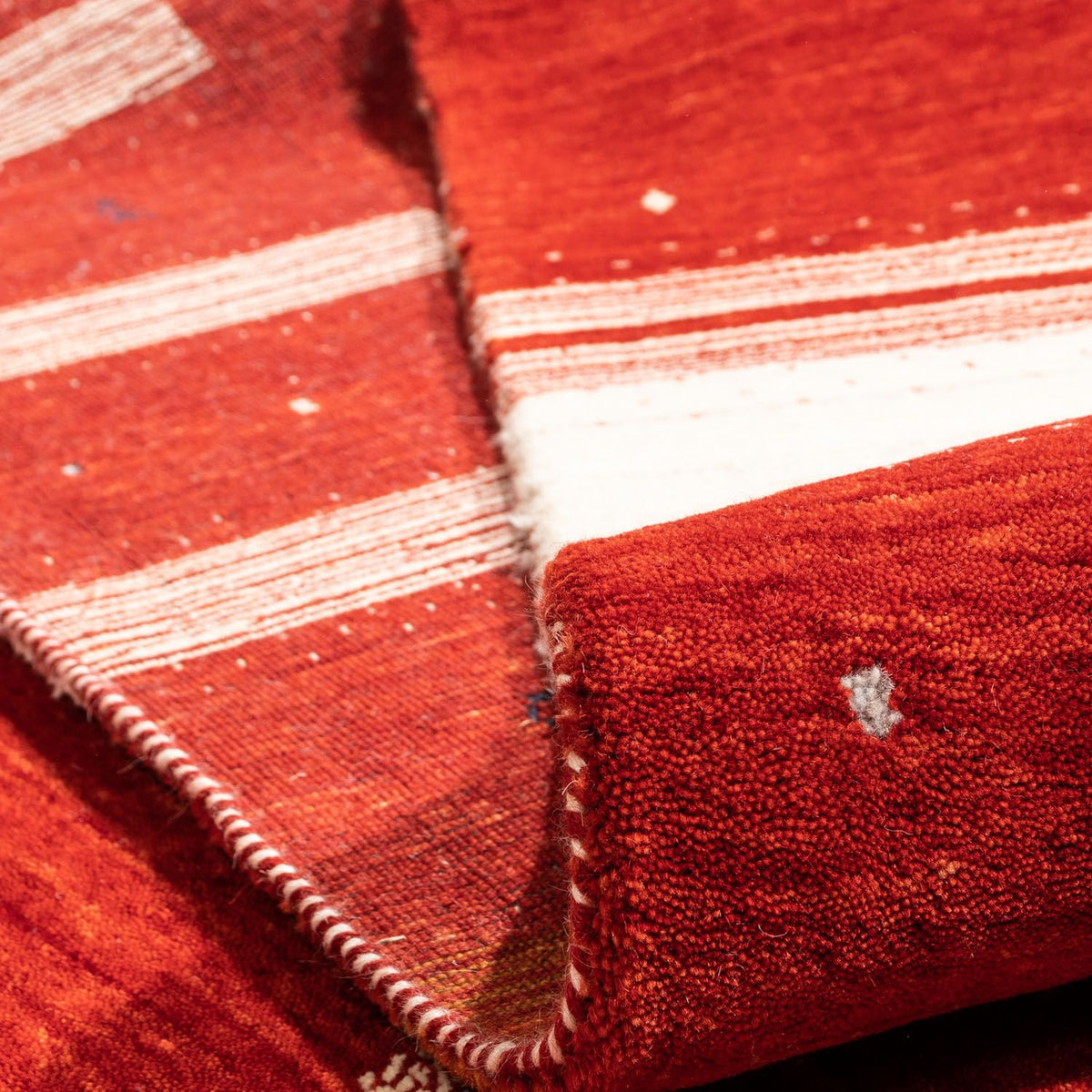 Alfombra Gabbeh - Loribaft Persa - 296 x 203 cm - rojo