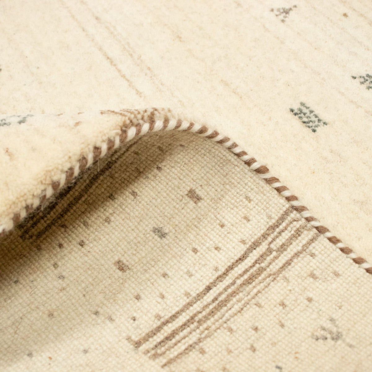 Alfombra Gabbeh - Loribaft Persa - 160 x 94 cm - beige