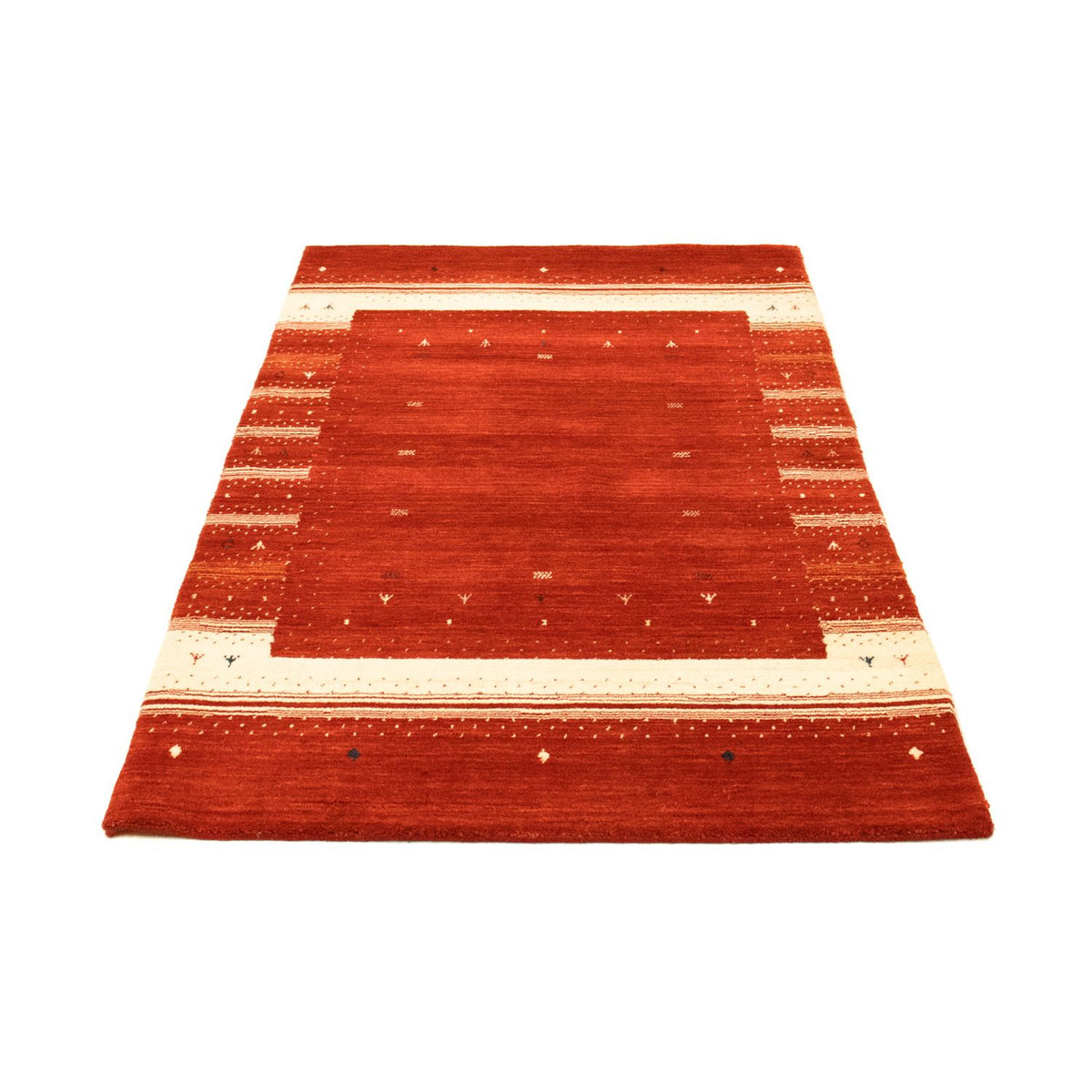 Alfombra Gabbeh - Loribaft Persa - 162 x 94 cm - rojo