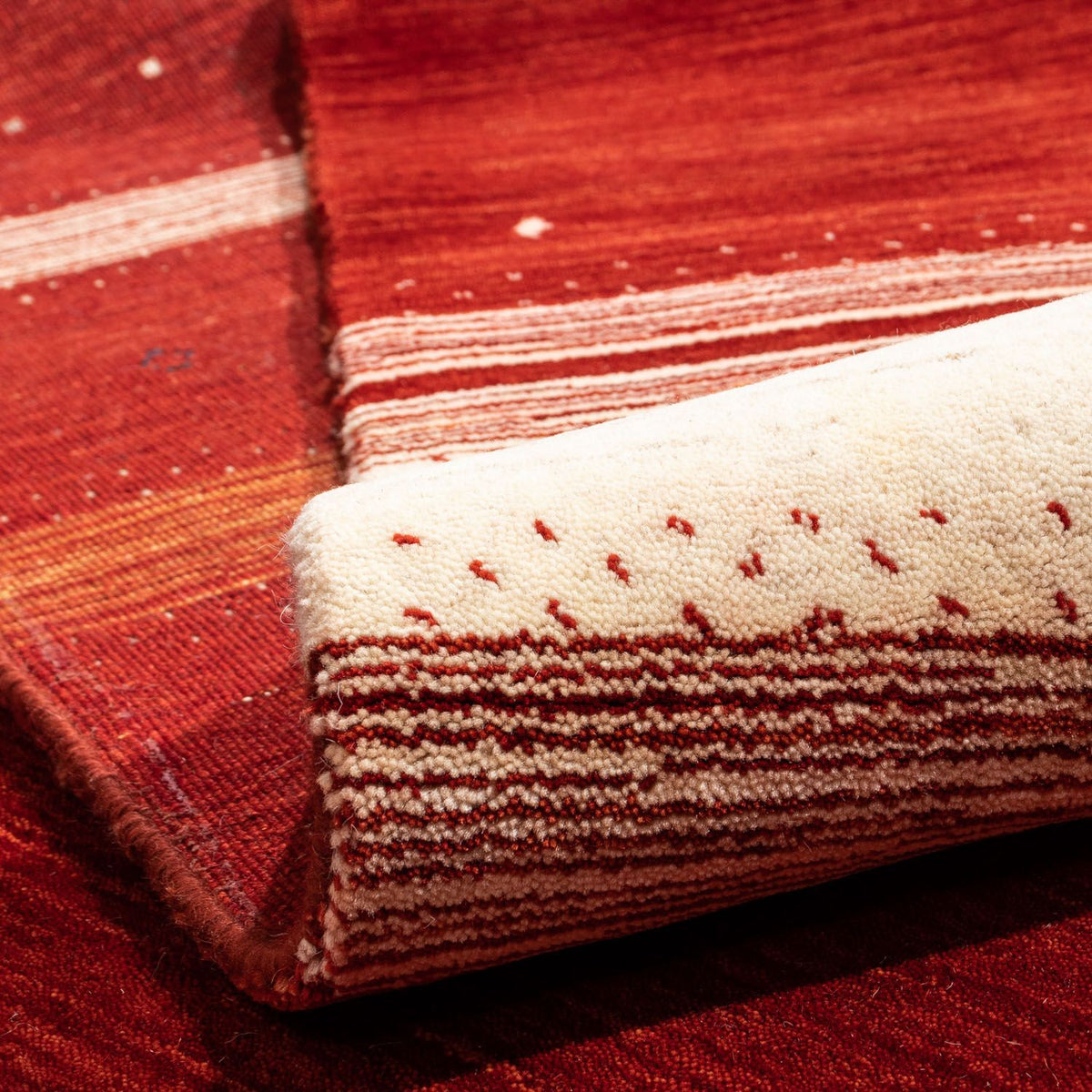 Alfombra Gabbeh - Loribaft Persa - 345 x 255 cm - rojo