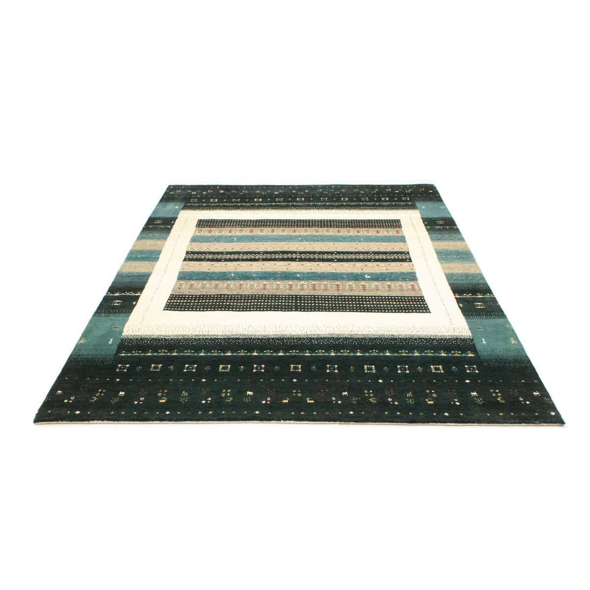 Alfombra Gabbeh - Loribaft Persa - 238 x 170 cm - multicolor