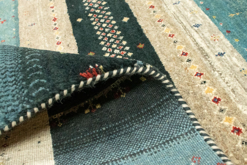 Alfombra Gabbeh - Loribaft Persa - 237 x 163 cm - multicolor