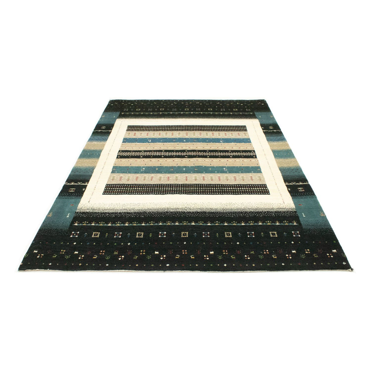 Alfombra Gabbeh - Loribaft Persa - 246 x 169 cm - multicolor