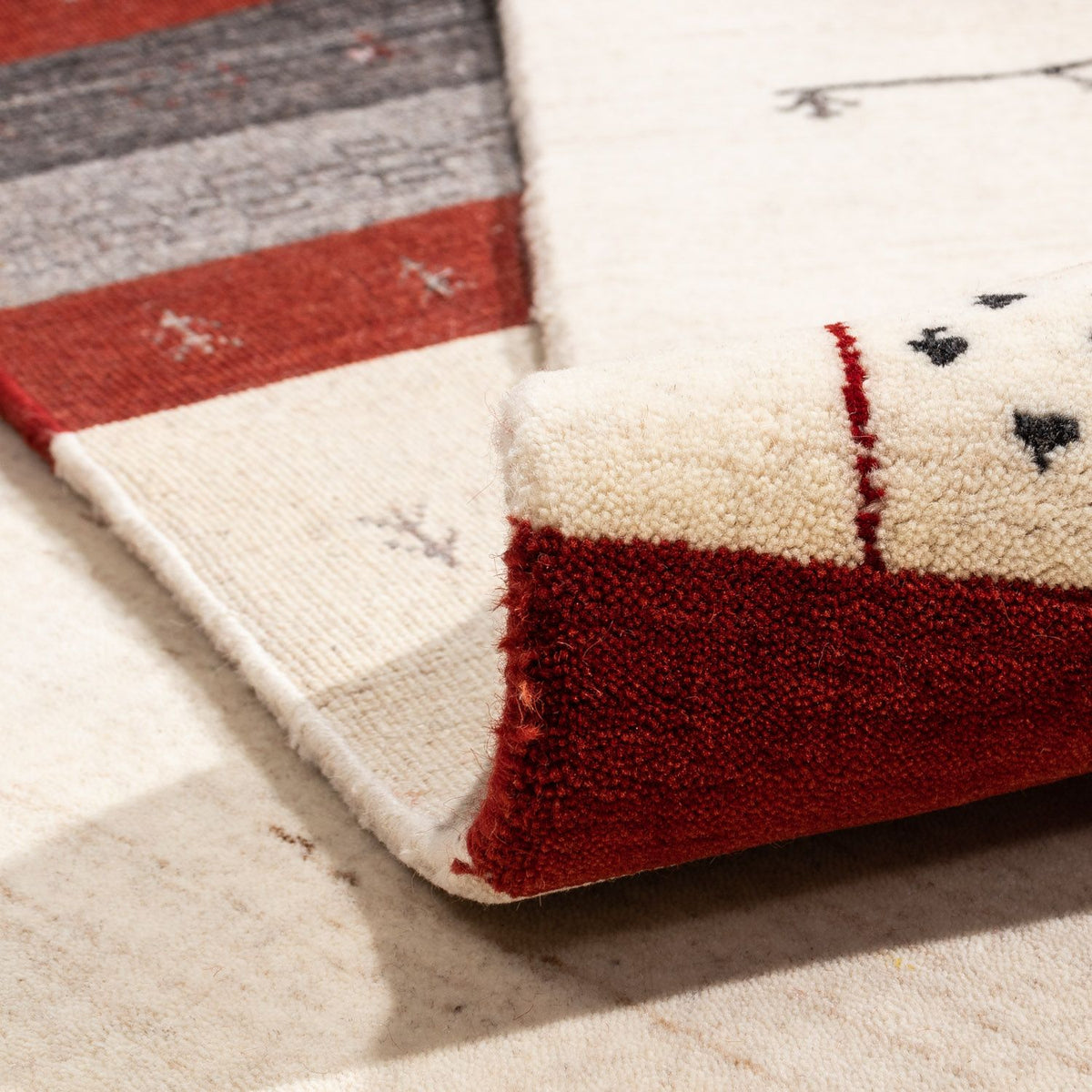 Alfombra Gabbeh - Loribaft Persa - 350 x 248 cm - beige