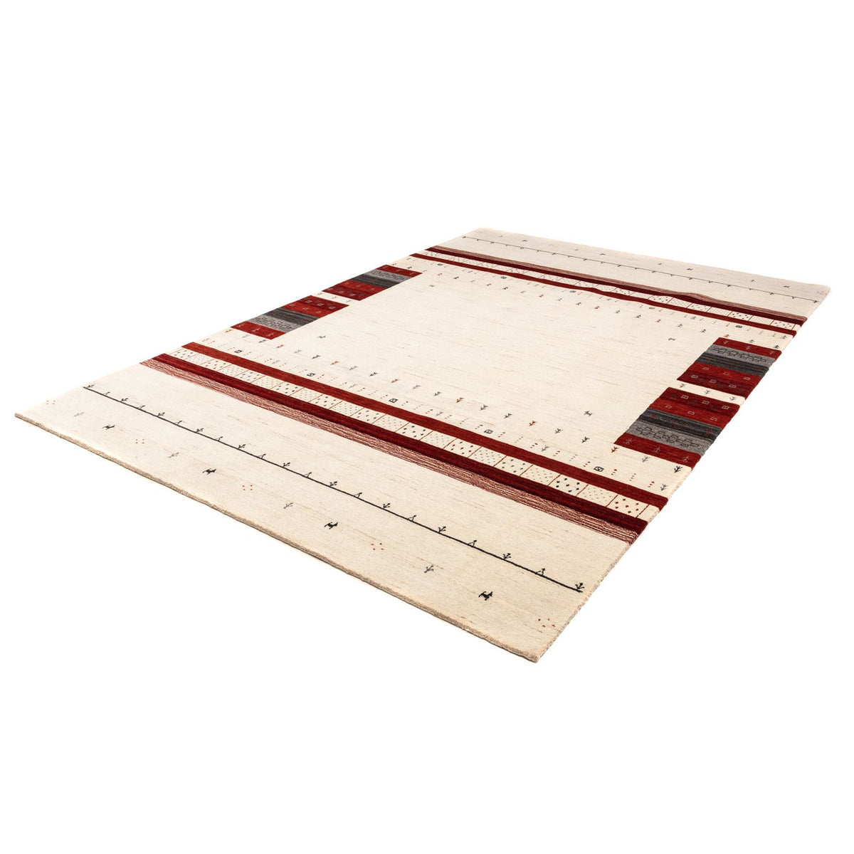 Alfombra Gabbeh - Loribaft Persa - 298 x 200 cm - beige