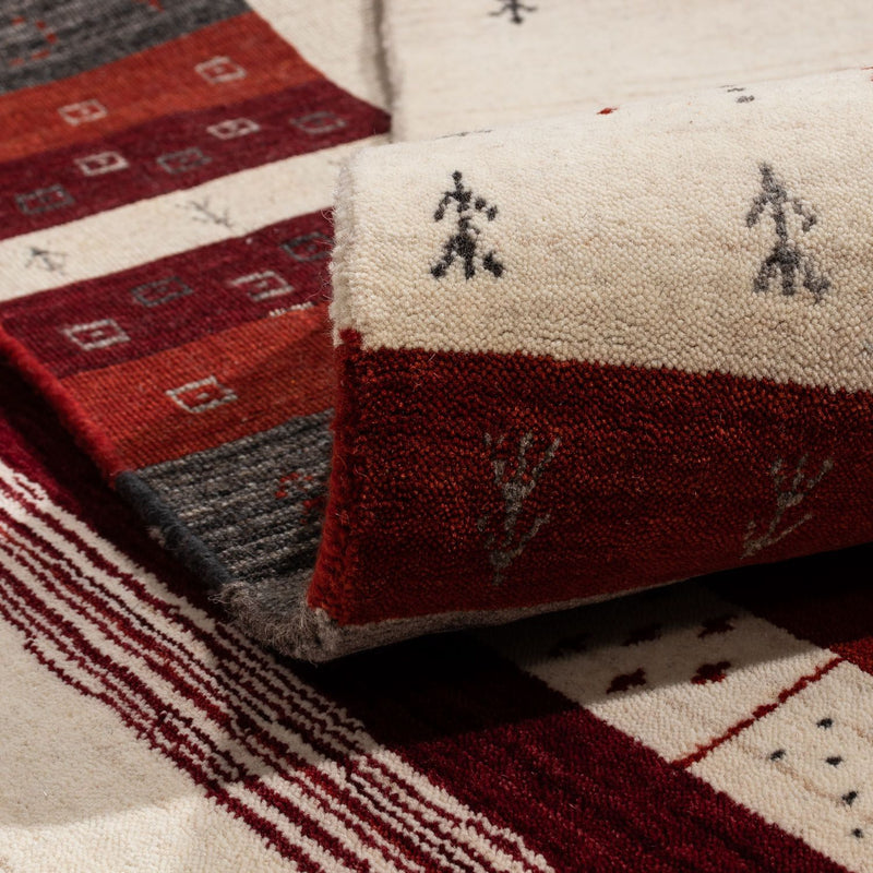 Alfombra Gabbeh - Loribaft Persa - 250 x 198 cm - beige