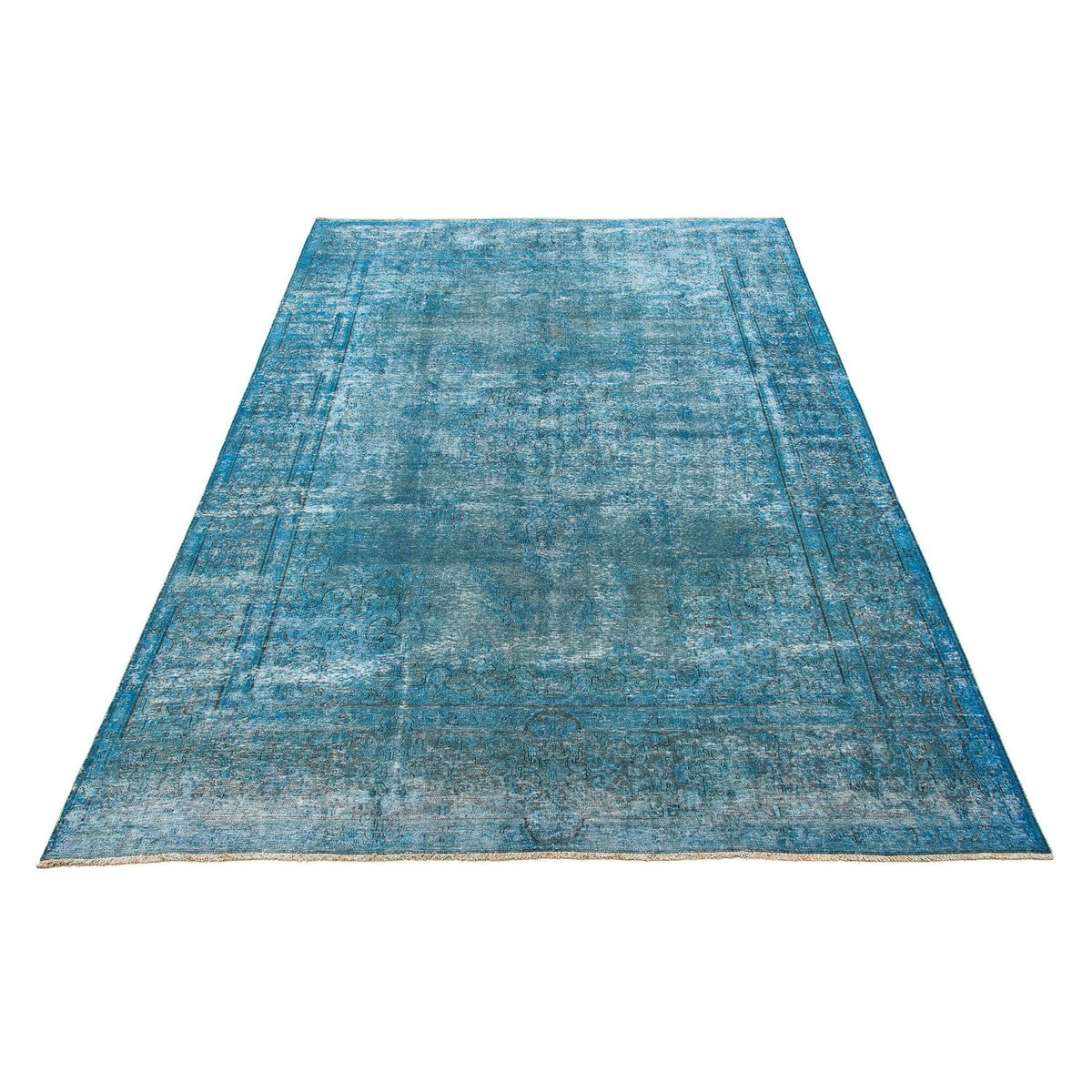 Alfombra Vintage - 404 x 290 cm - azul oscuro
