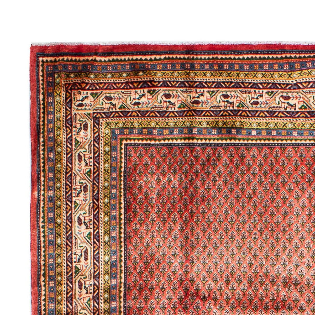 Alfombra persa - Mir - 310 x 215 cm - rojo oscuro