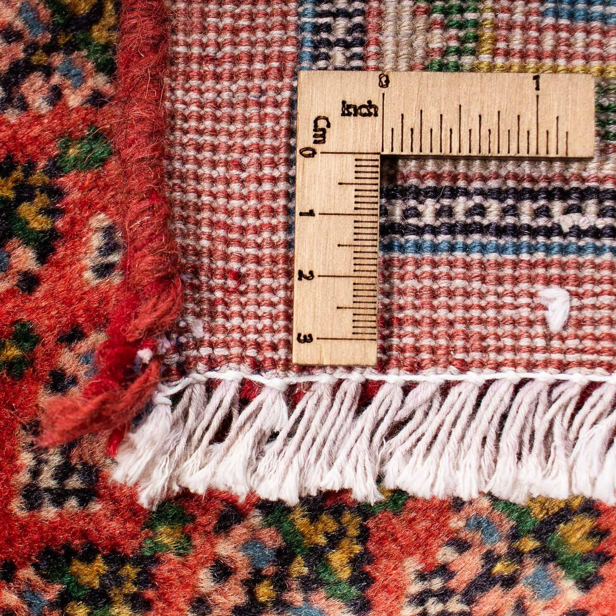 Alfombra persa - Mir - 310 x 215 cm - rojo oscuro
