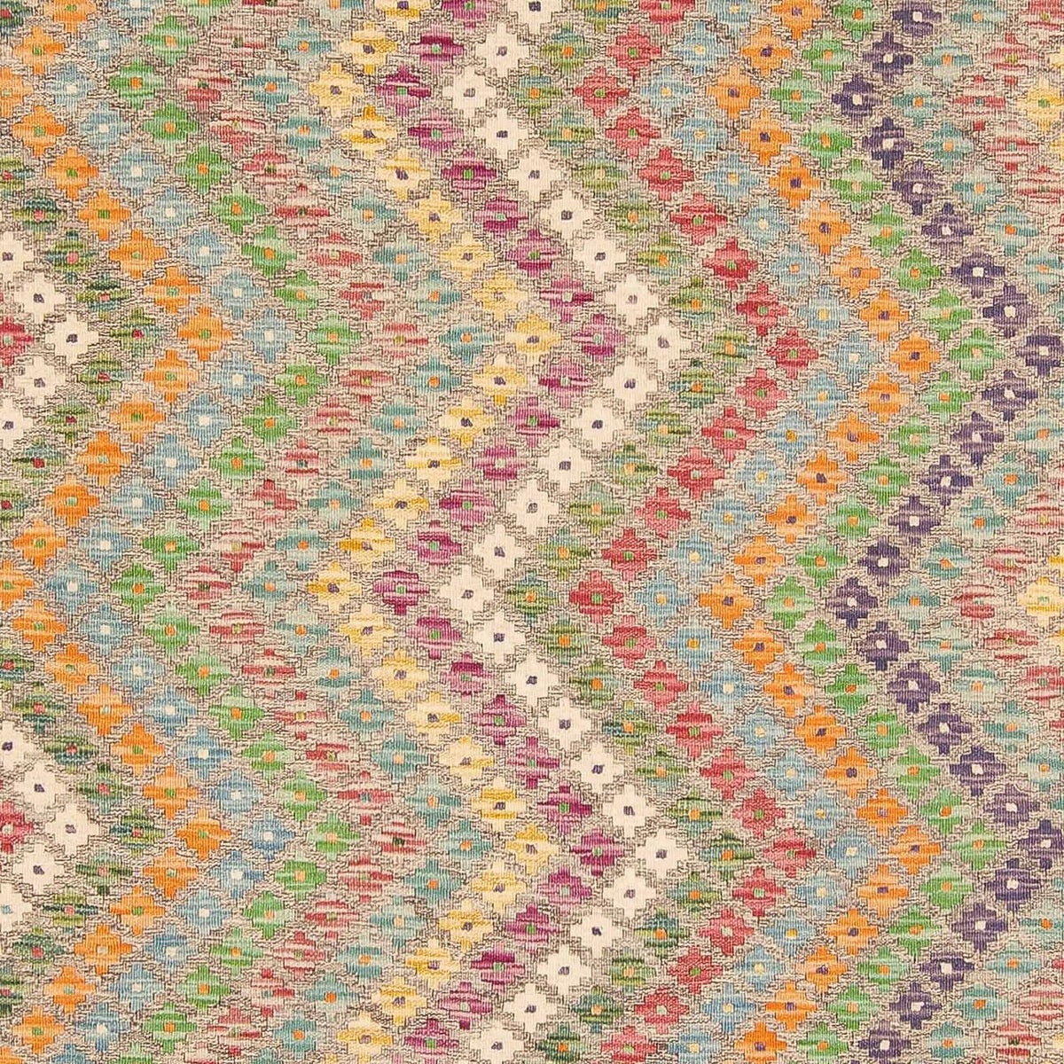Alfombra Kelim - Splash - 298 x 210 cm - multicolor