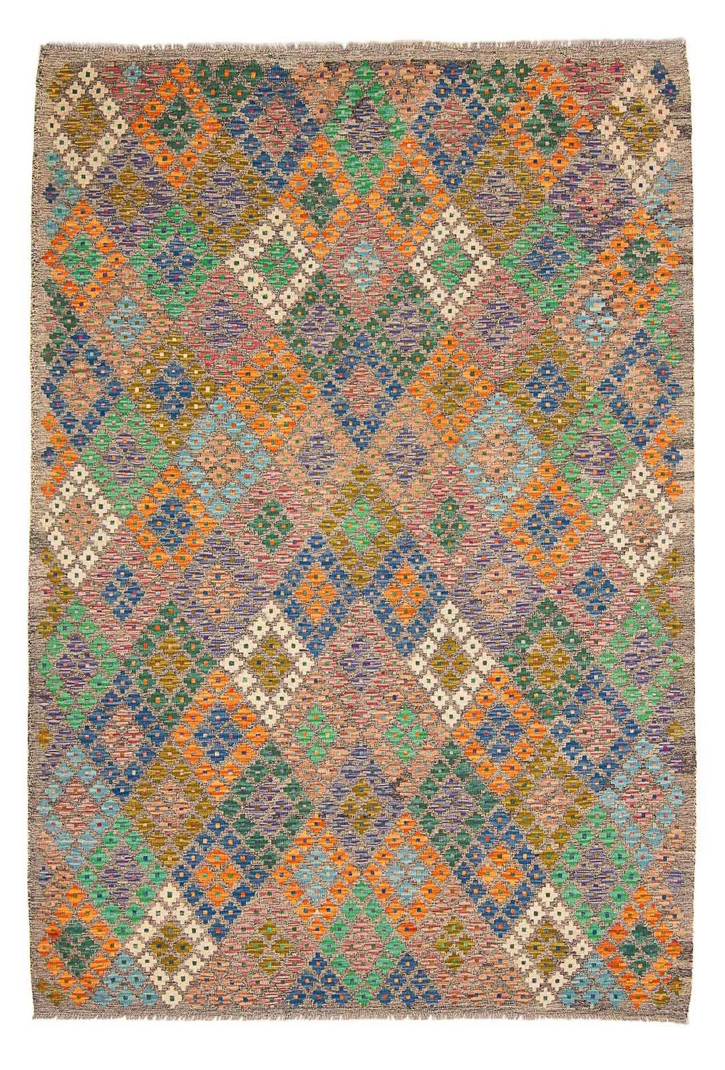 Alfombra Kelim - Splash - 290 x 202 cm - multicolor