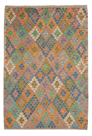 Alfombra Kelim - Splash - 290 x 202 cm - multicolor