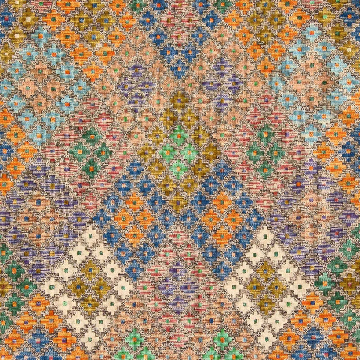 Alfombra Kelim - Splash - 290 x 202 cm - multicolor