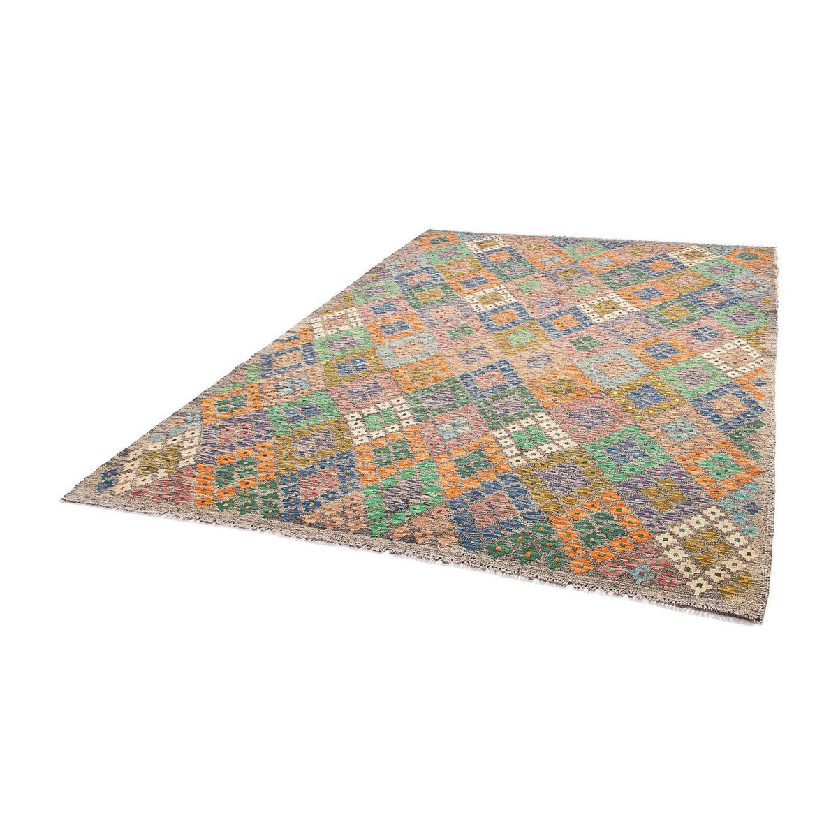 Alfombra Kelim - Splash - 290 x 202 cm - multicolor