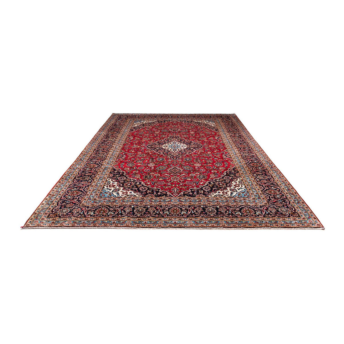 Alfombra persa - Keshan - 354 x 253 cm - rojo oscuro