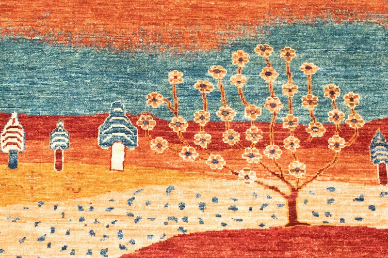 Alfombra Gabbeh - Loribaft Persa - 206 x 157 cm - multicolor