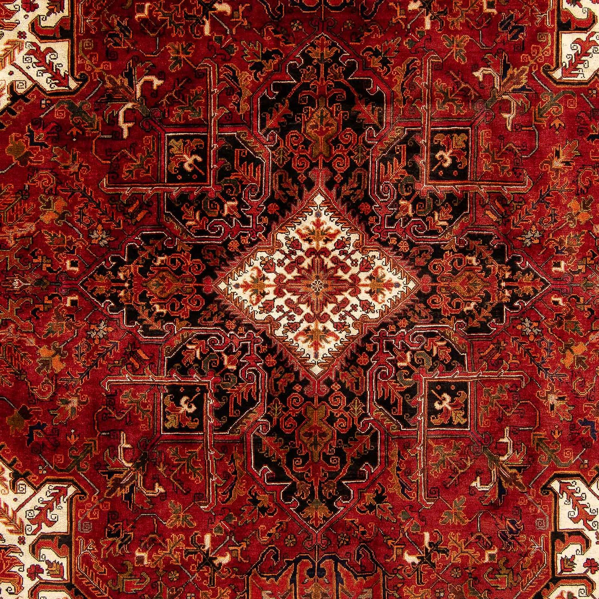 Alfombra persa - Nómada - 400 x 300 cm - rojo oscuro