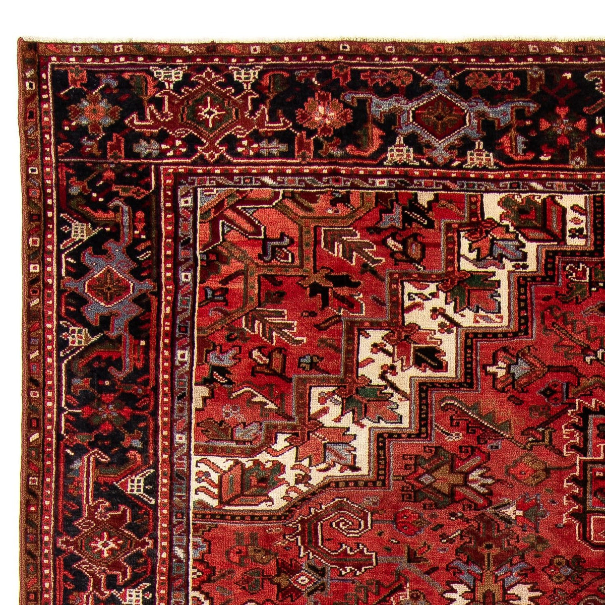 Alfombra persa - Nómada - 386 x 305 cm - rojo oscuro