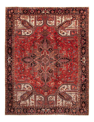 Alfombra persa - Nómada - 328 x 257 cm - rojo oscuro
