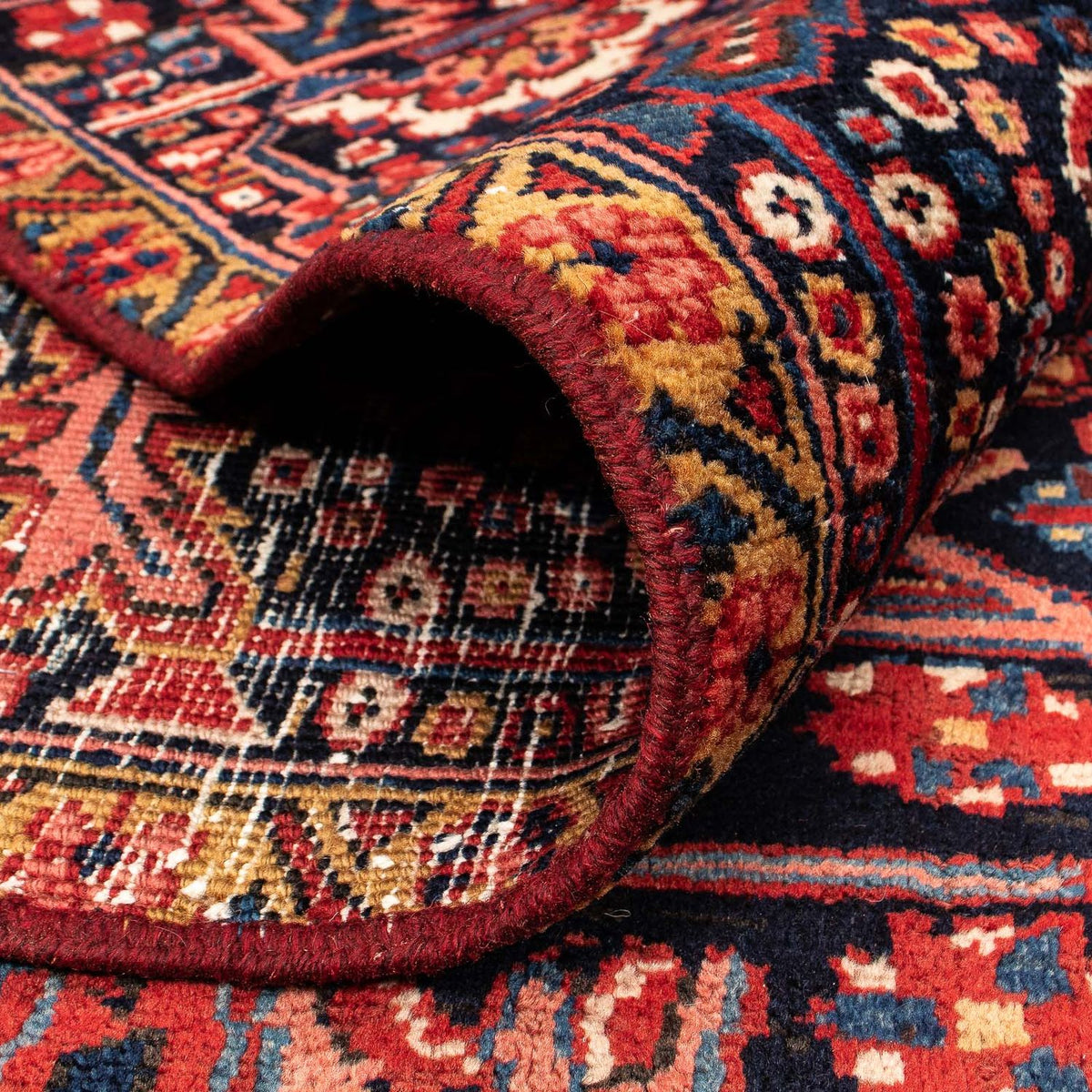 Alfombra persa - Nómada - 373 x 268 cm - rojo oscuro