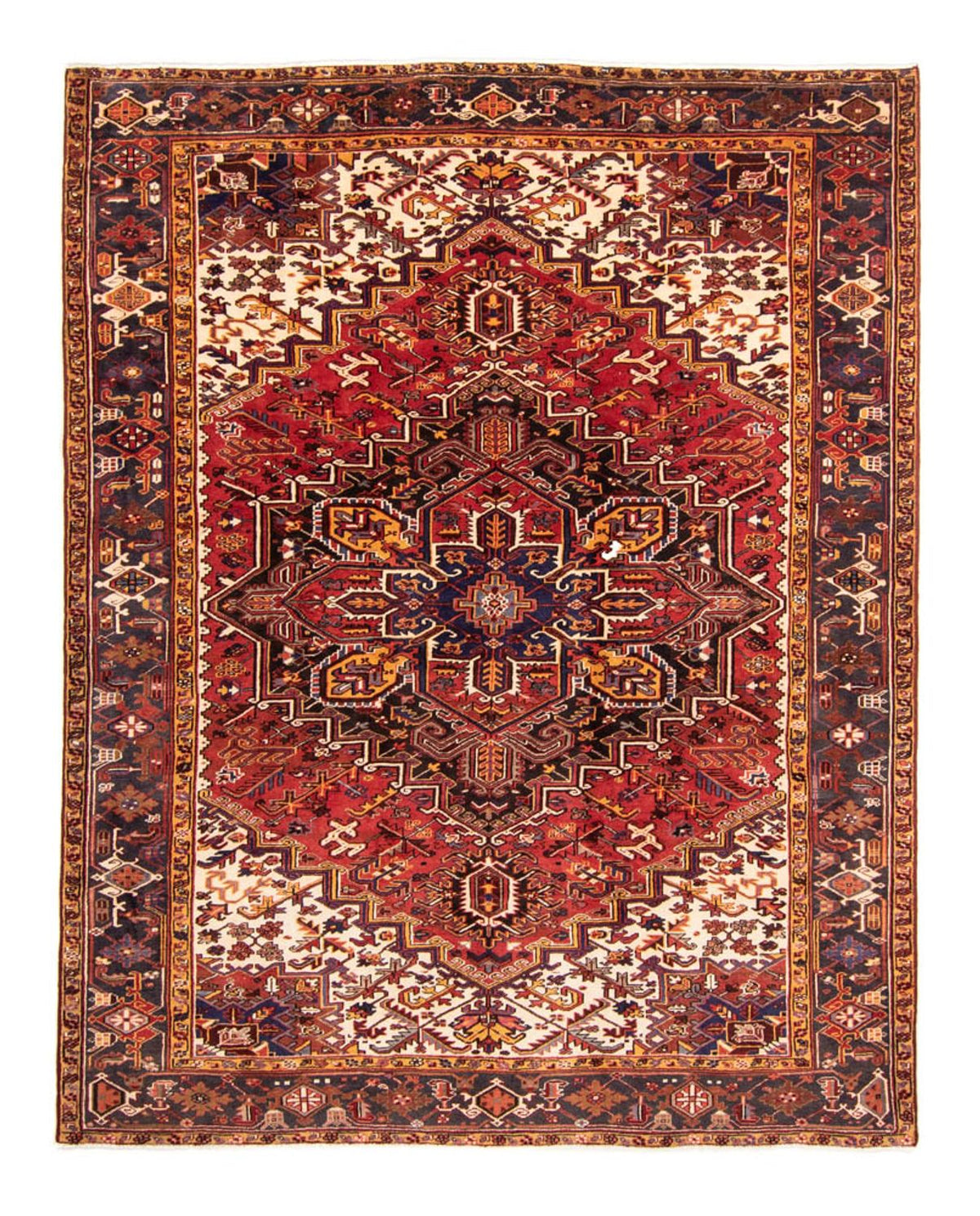 Alfombra persa - Nómada - 329 x 254 cm - rojo oscuro