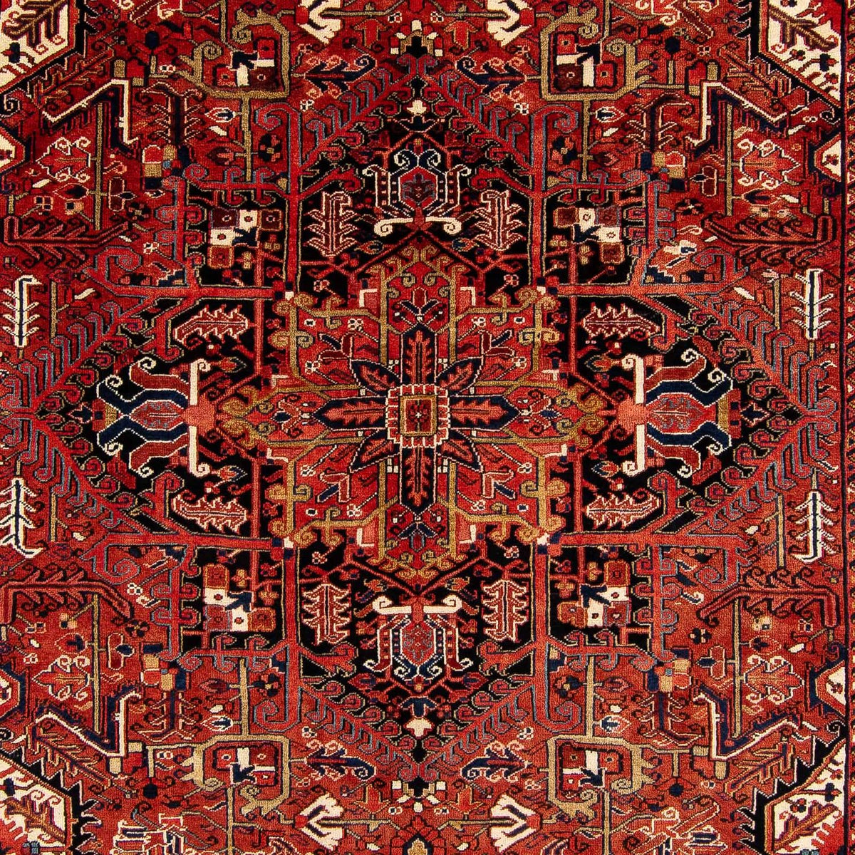 Alfombra persa - Nómada - 380 x 260 cm - rojo oscuro