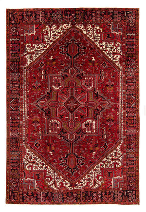 Alfombra persa - Nómada - 398 x 298 cm - rojo oscuro