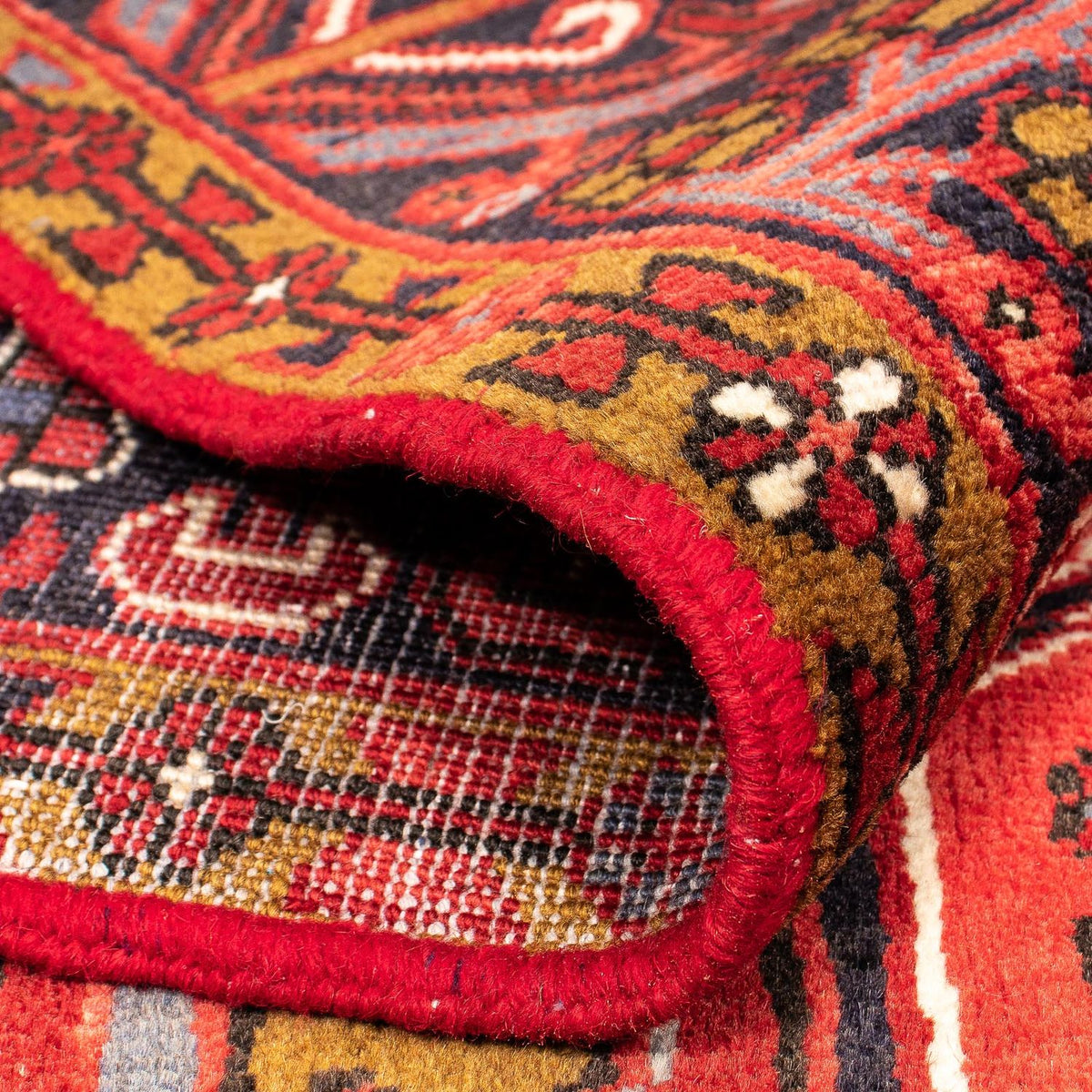 Alfombra persa - Nómada - 398 x 298 cm - rojo oscuro