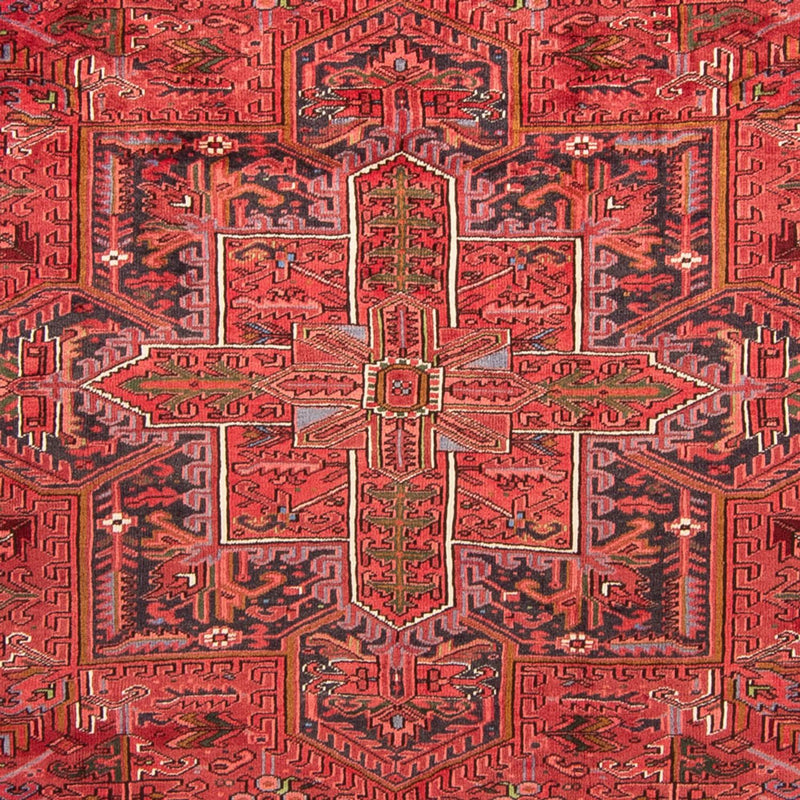 Alfombra persa - Nómada - 345 x 250 cm - rojo oscuro