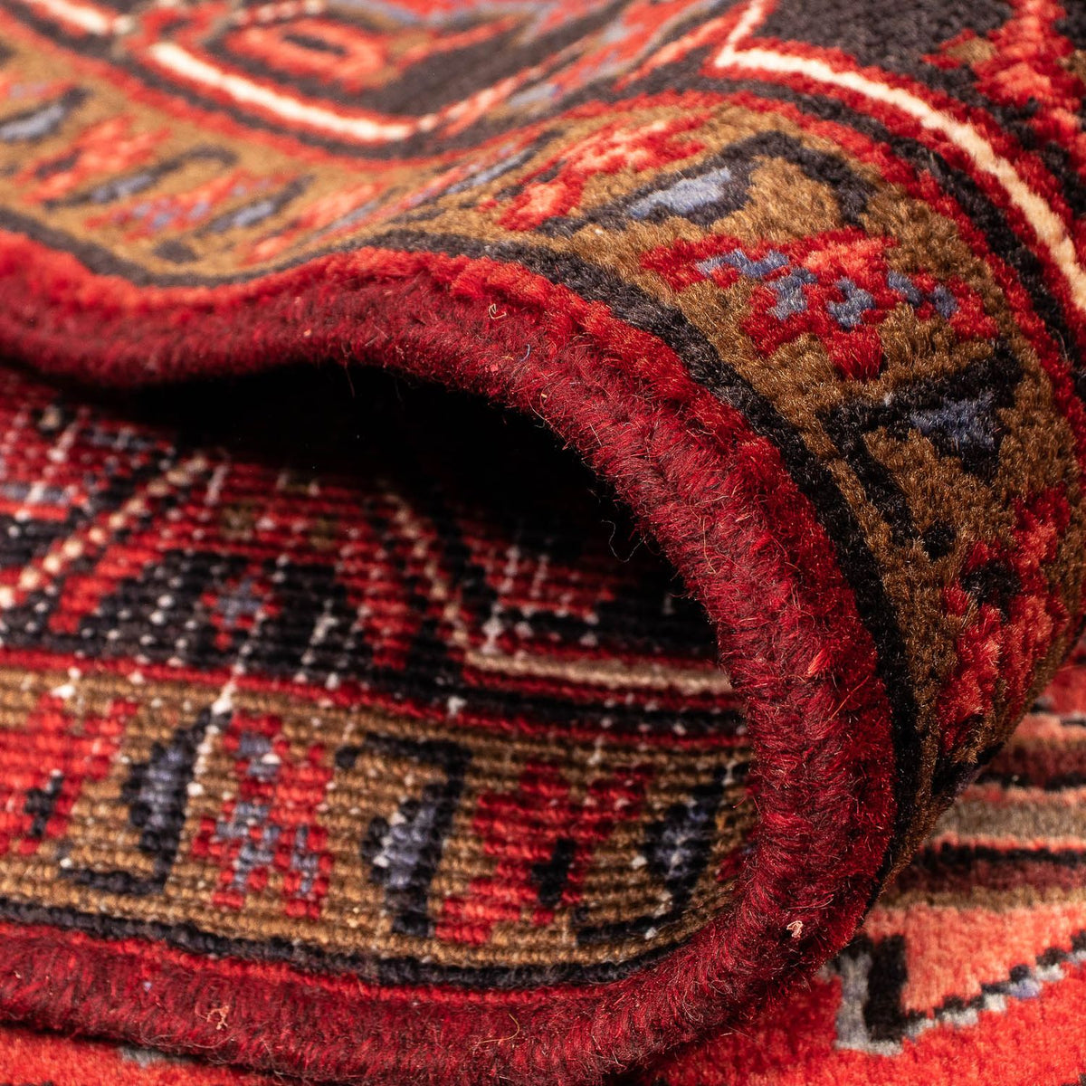 Alfombra persa - Nómada - 390 x 300 cm - rojo oscuro