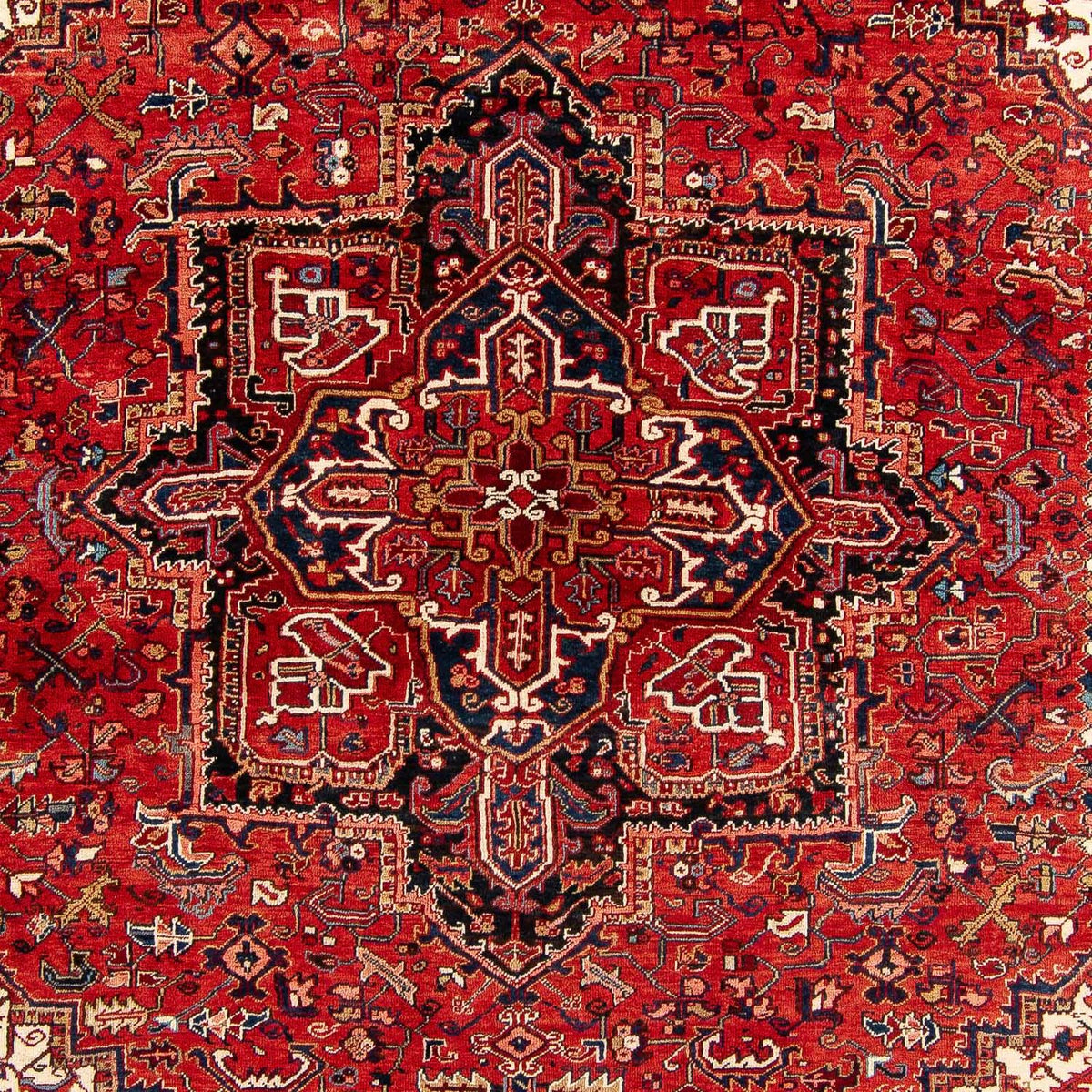 Alfombra persa - Nómada - 384 x 280 cm - rojo oscuro
