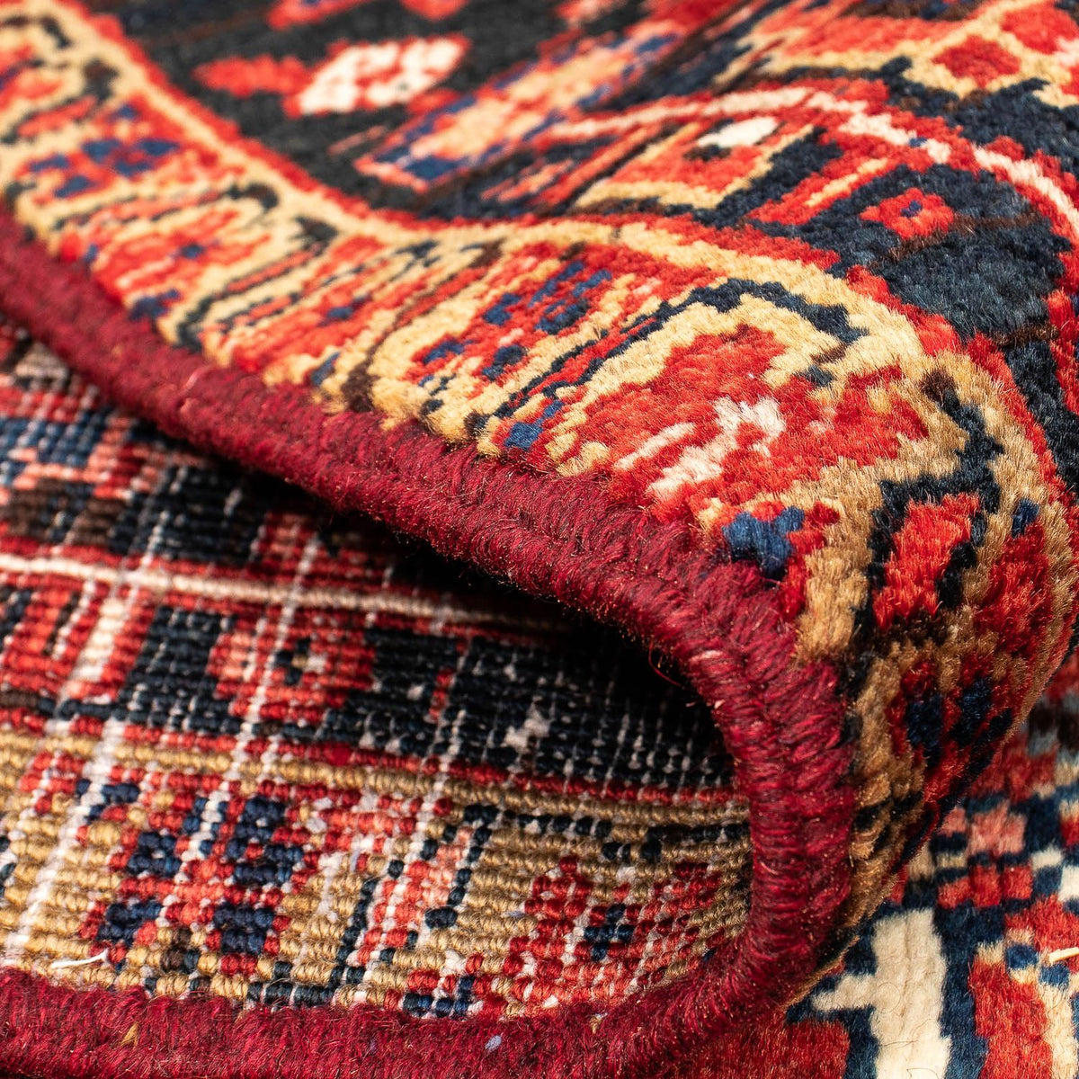 Alfombra persa - Nómada - 384 x 280 cm - rojo oscuro