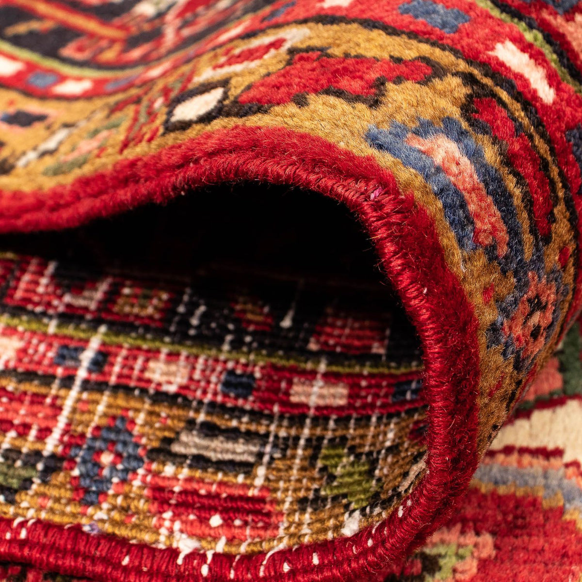 Alfombra persa - Nómada - 388 x 300 cm - rojo oscuro