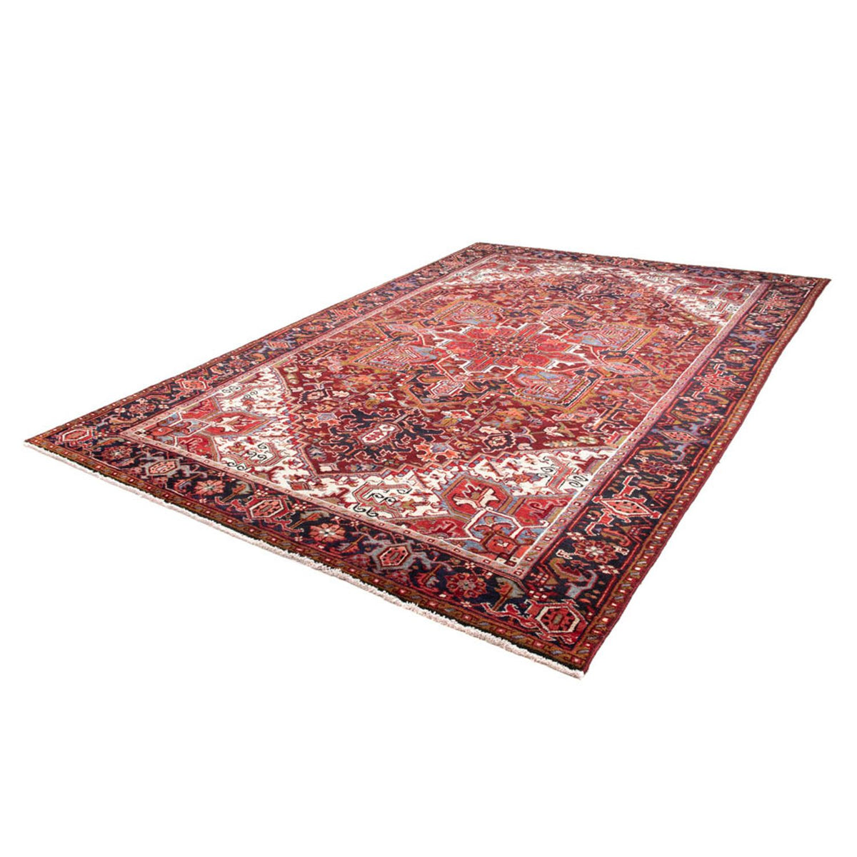 Alfombra persa - Nómada - 348 x 223 cm - rojo oscuro