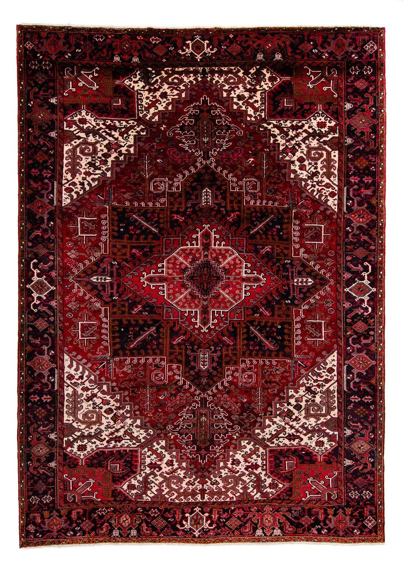 Alfombra persa - Nómada - 428 x 315 cm - rojo oscuro
