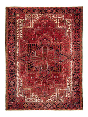Alfombra persa - Nómada - 338 x 245 cm - rojo oscuro
